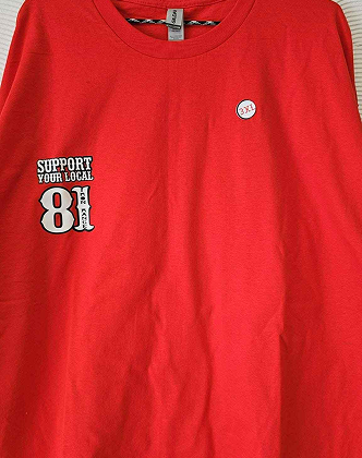 # 1 Support 81 gray T shirt
