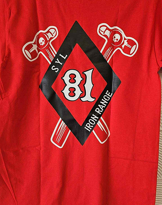 # 1 Support 81 gray T shirt